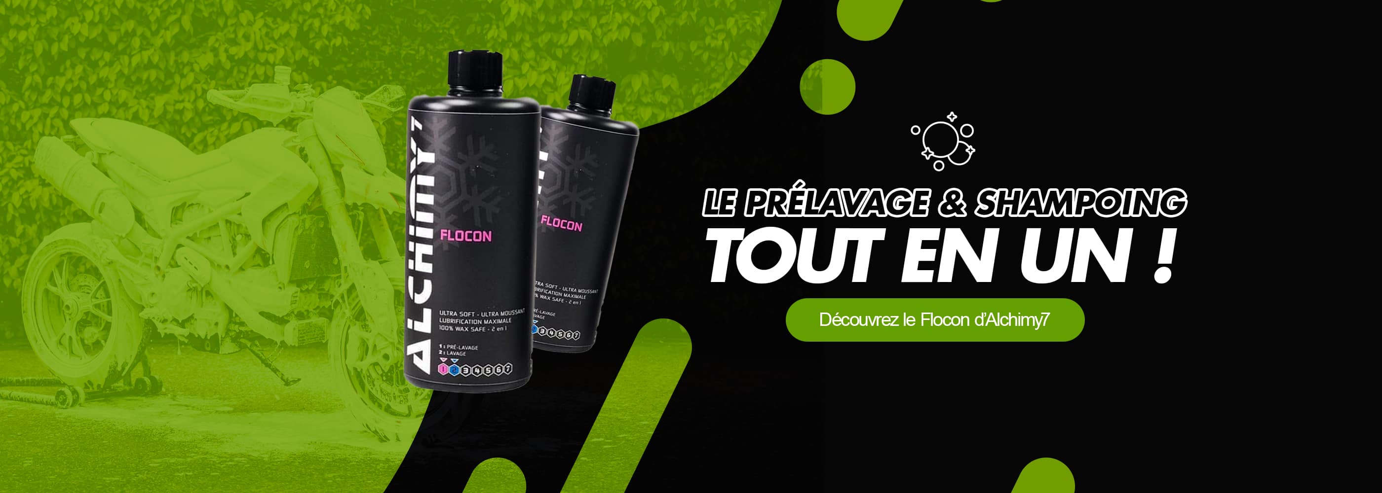 Shampoing & Prélavage pour moto - Alchimy7